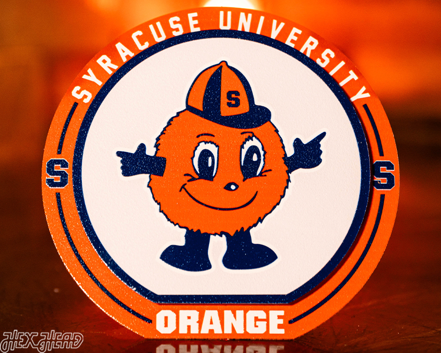 Syracuse Orange "Double Play" On the Shelf or on the Wall Art
