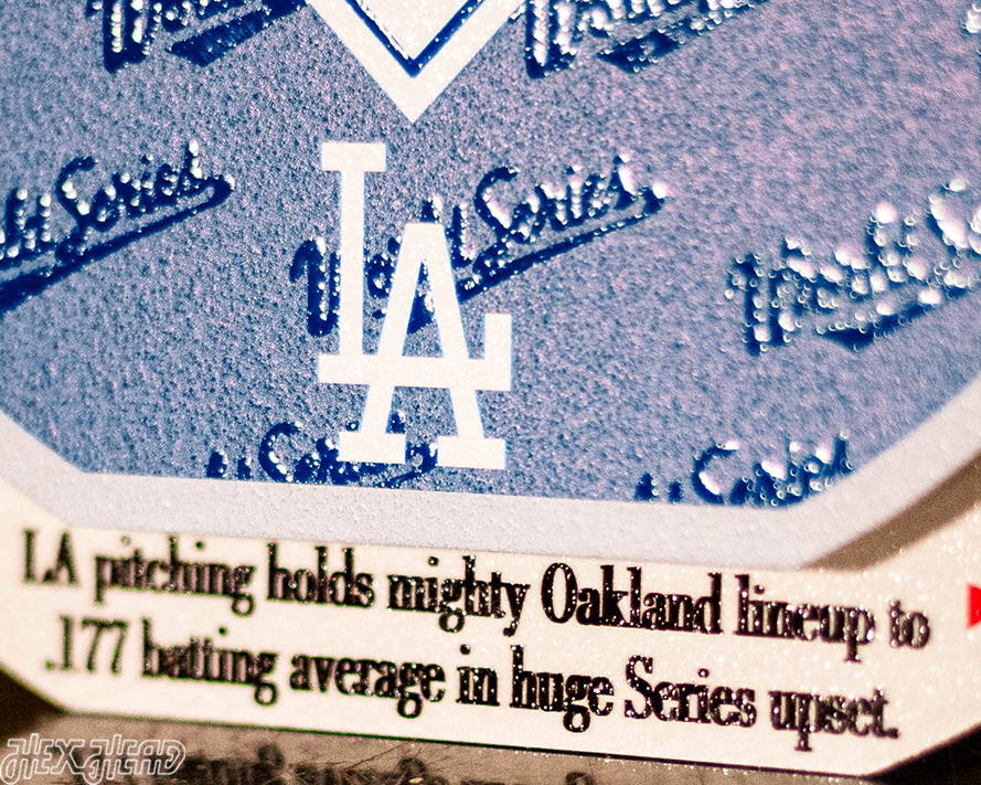 Los Angeles Dodgers 1988 World Series "Double Play" On the Shelf or on the Wall Art