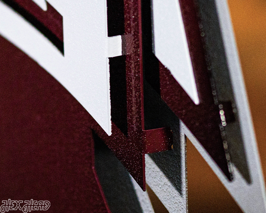 Mississippi State "M State" 3D Metal Wall Art
