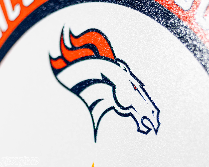 VARSITY Collection- SINGLE Layer Denver Broncos Super Bowl XXXII Metal Wall Art