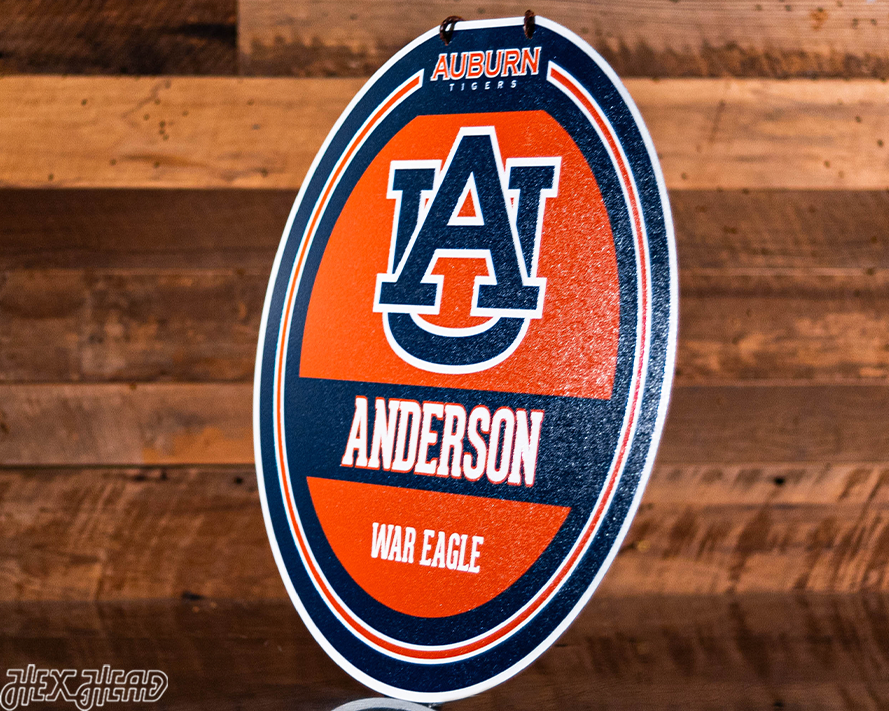 Auburn Tigers Personalized Monogram Metal Art