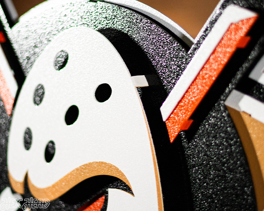 Anaheim Ducks "Mighty Duck" 3D Vintage Metal Wall Art