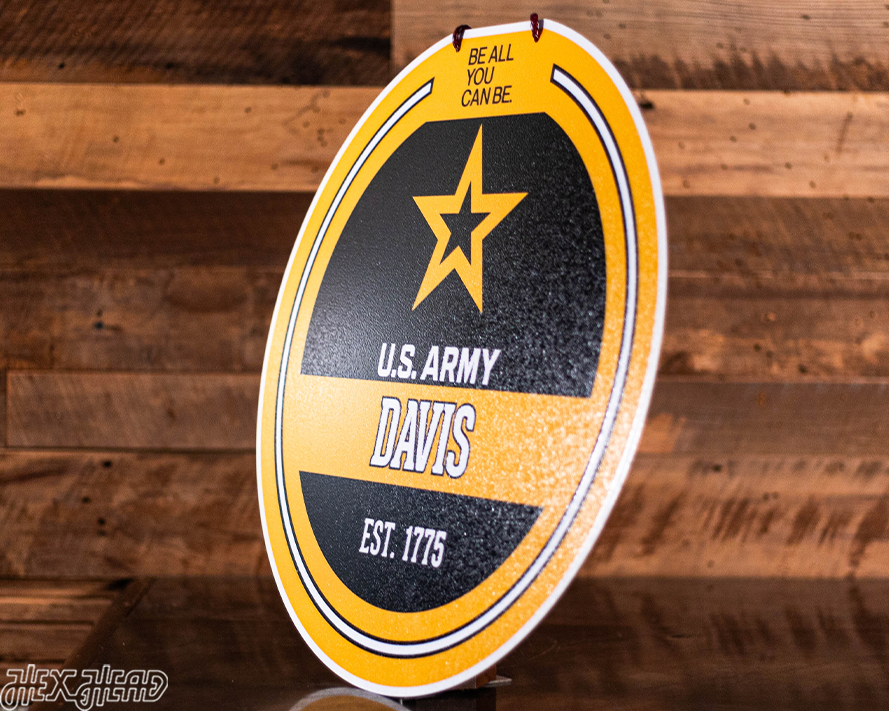 United States Army Personalized Monogram Metal Art