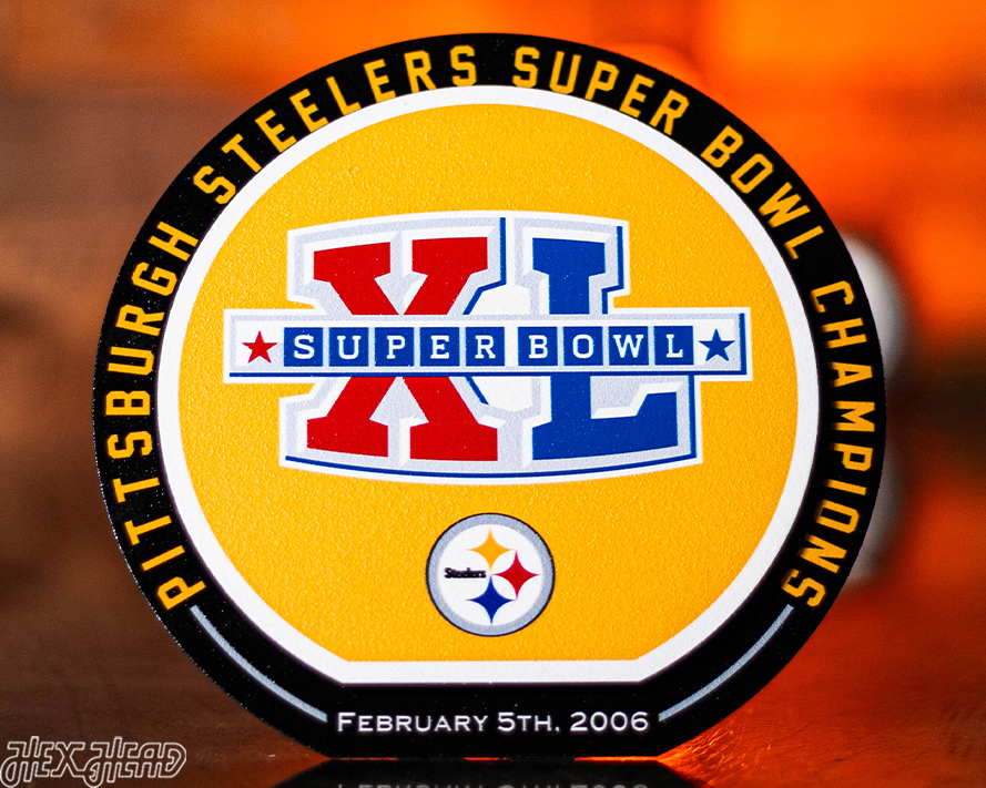 Pittsburgh Steelers "2006" Super Bowl "Double Play" On the Shelf or on the Wall Art