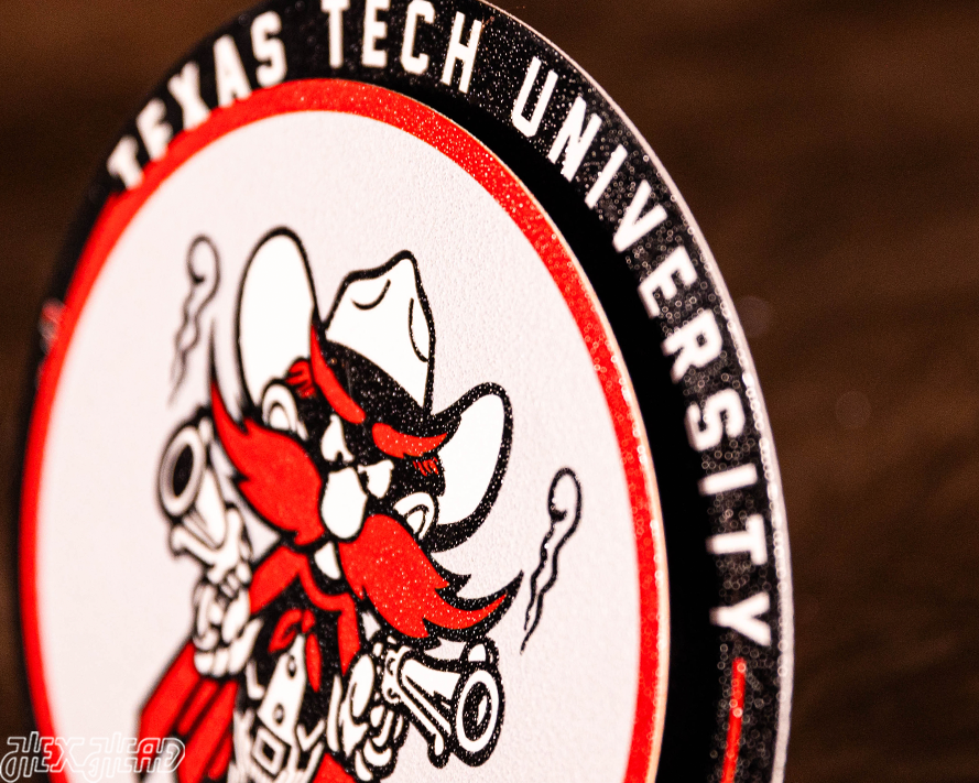 Texas Tech Red Raiders "Double Play" On the Shelf or on the Wall Art