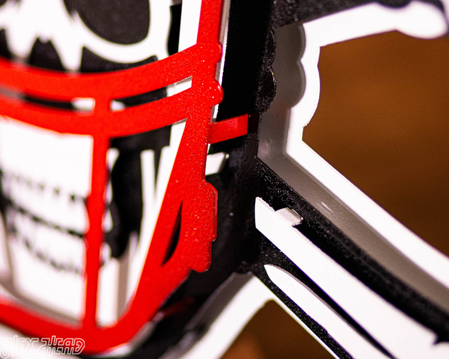 Nebraska Huskers "BLACKSHIRTS" 3D Vintage Metal Wall Art