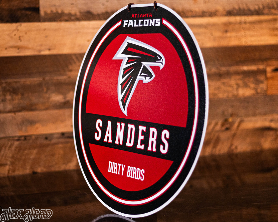 Atlanta Falcons Personalized Monogram Metal Art