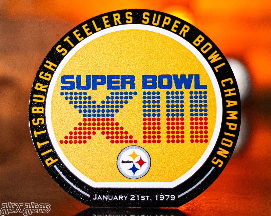 Pittsburgh Steelers "1979" Super Bowl "Double Play" On the Shelf or on the Wall Art