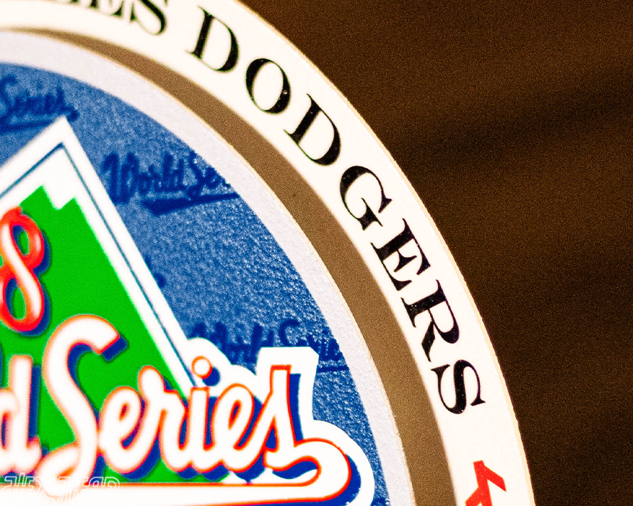 Los Angeles Dodgers 1988 World Series "Double Play" On the Shelf or on the Wall Art