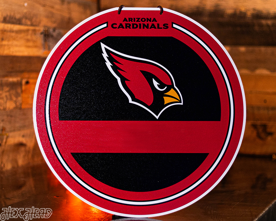 Arizona Cardinals Personalized Monogram Metal Art