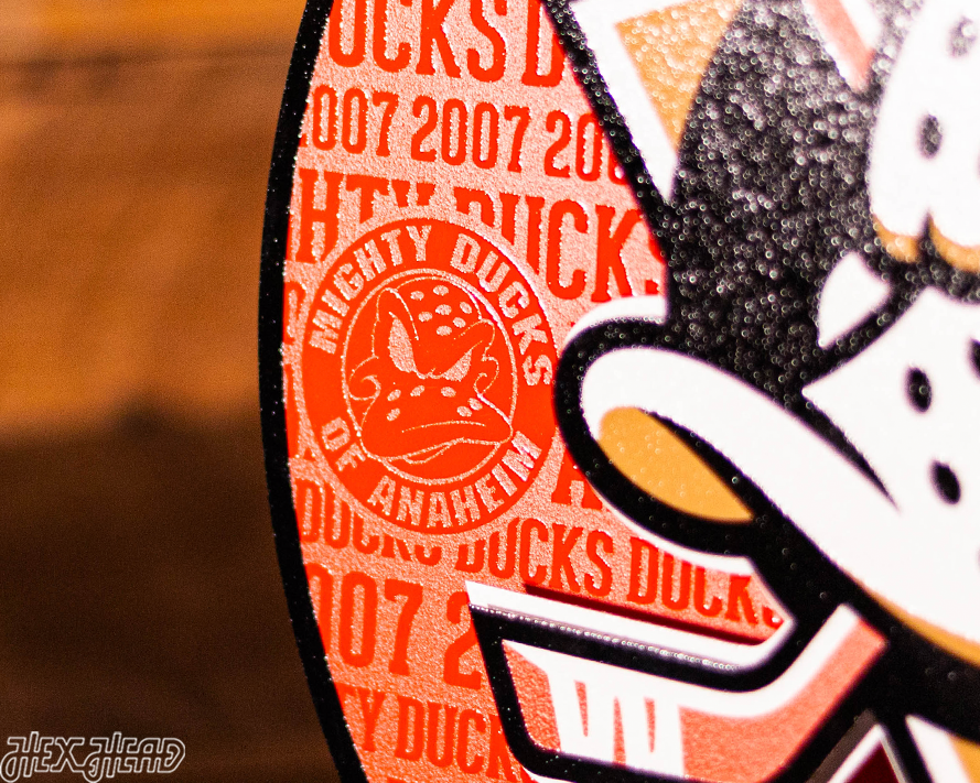 Anaheim Ducks CRAFT SERIES 3D Embossed Metal Wall Art