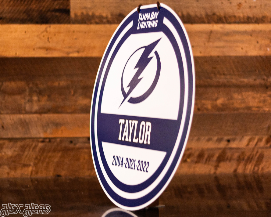 Tampa Bay Lightning Personalized Monogram Metal Art