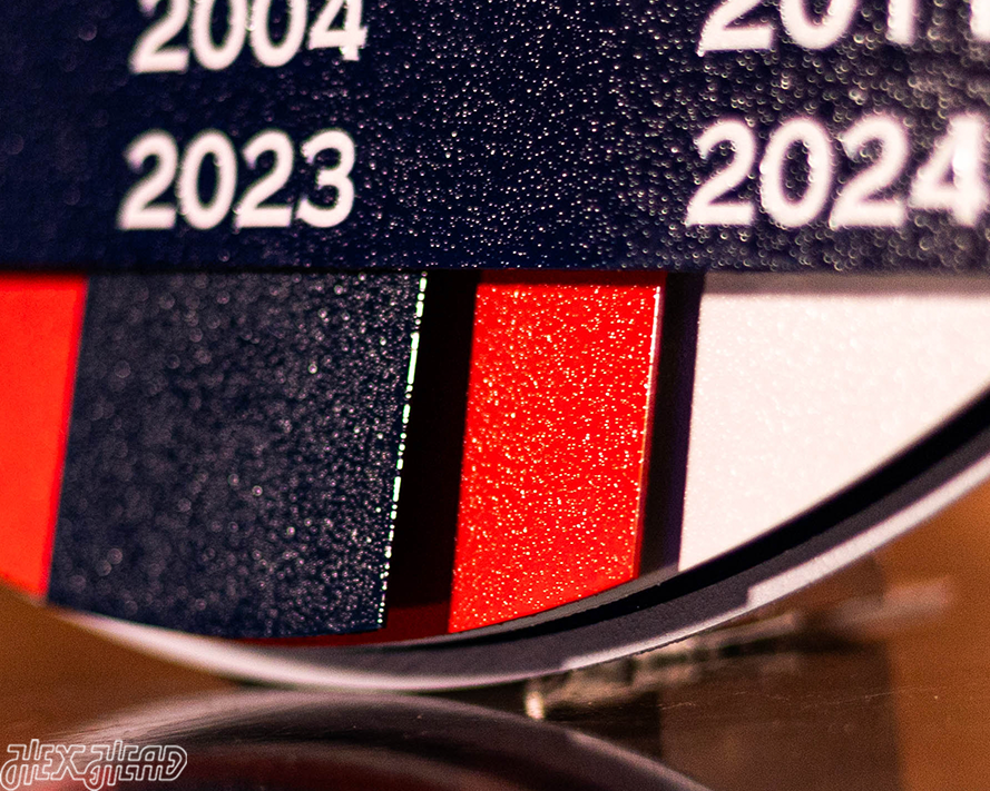 Connecticut UCONN Huskies DYNASTY- Men's Basketball Championships w/ Replaceable Icon Plate 3D Vintage Metal Wall Art