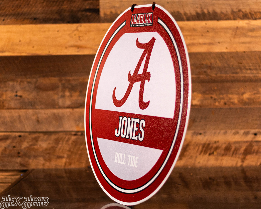Alabama Crimson Tide Personalized Monogram Metal Art