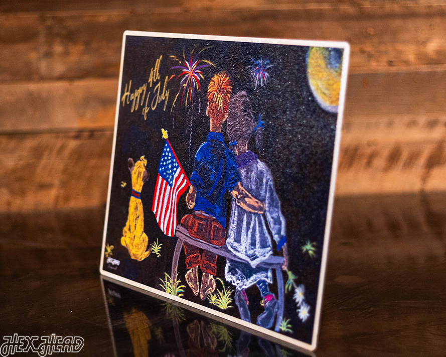 4th Of July Hex Head ORIGINAL Single Layer Metal Wall Art