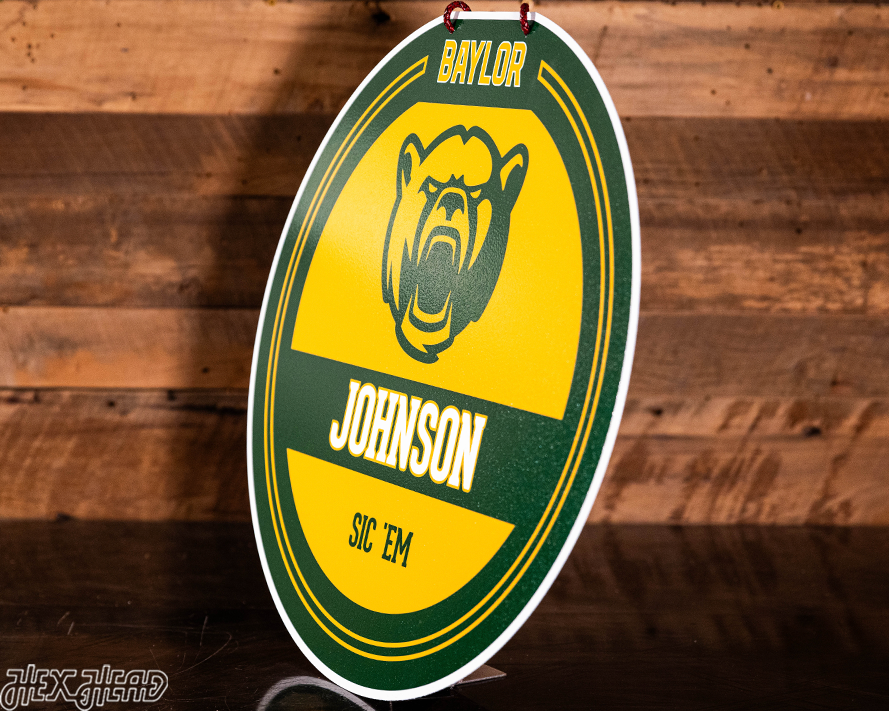 Baylor Bears Personalized Monogram Metal Art