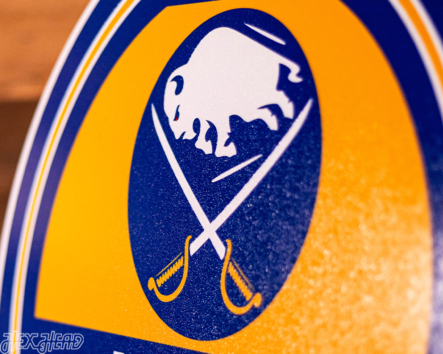 Buffalo Sabres Personalized Monogram Metal Art
