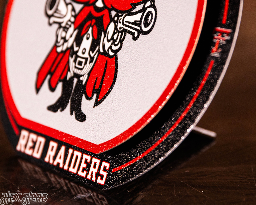 Texas Tech Red Raiders "Double Play" On the Shelf or on the Wall Art