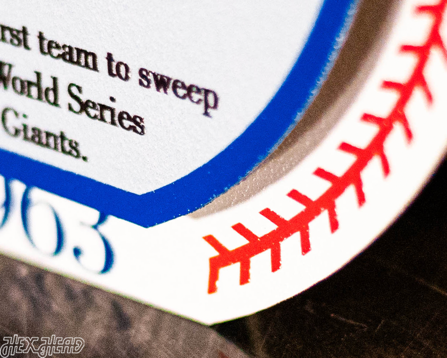 Los Angeles Dodgers 1963 World Series "Double Play" On the Shelf or on the Wall Art