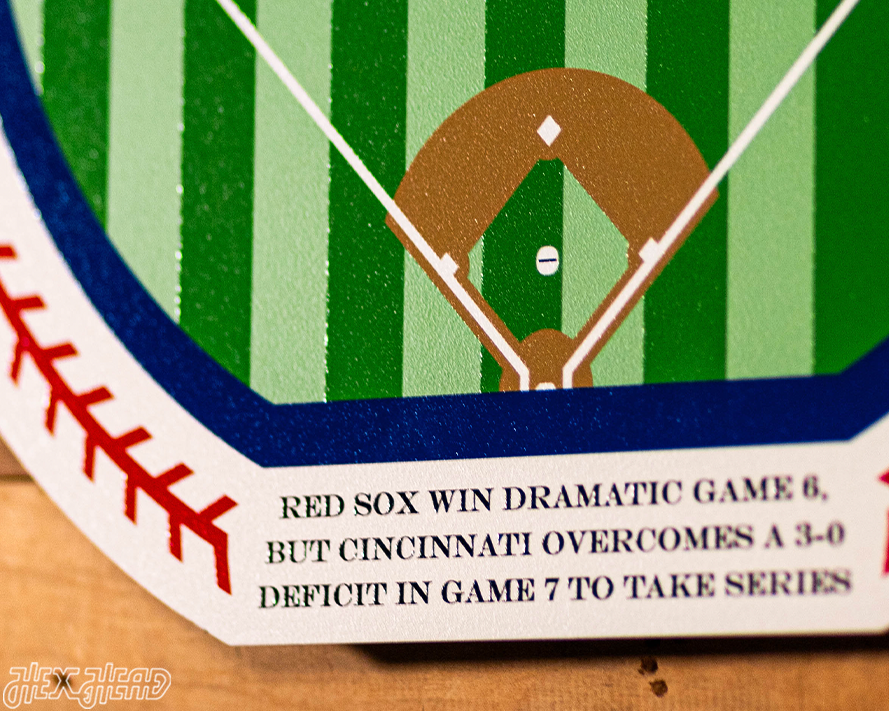 VARSITY Collection- SINGLE Layer 1975 World Series Cincinnati Reds Metal Wall Art