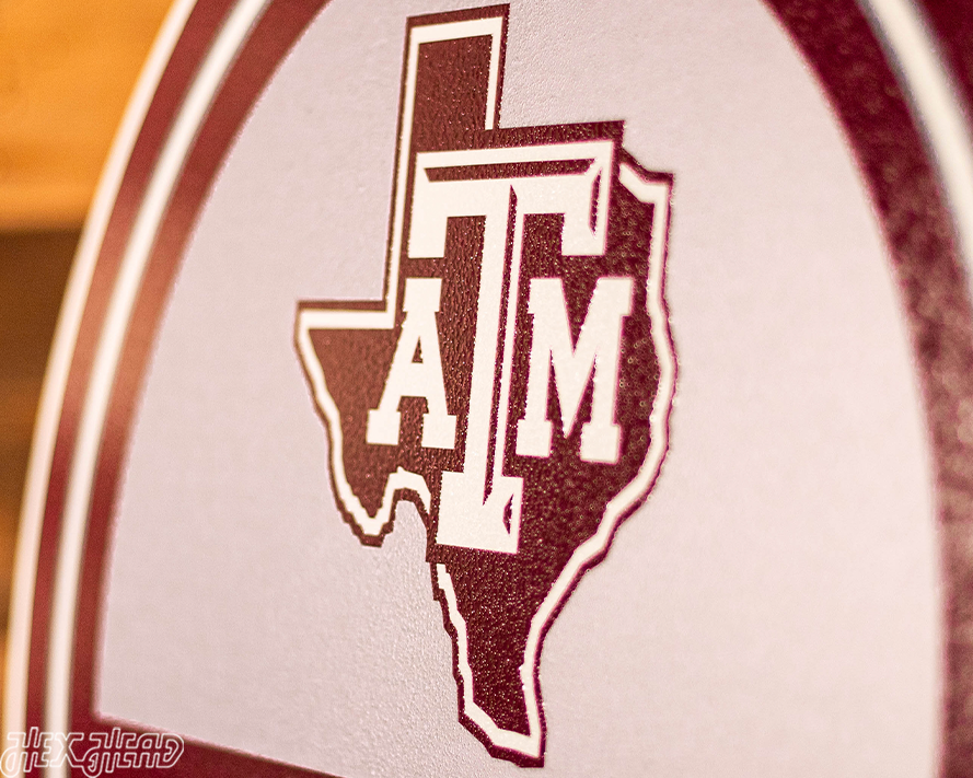 Texas A&M Aggies Personalized Monogram Metal Art