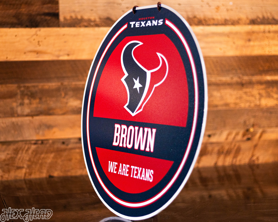 Houston Texans Personalized Monogram Metal Art