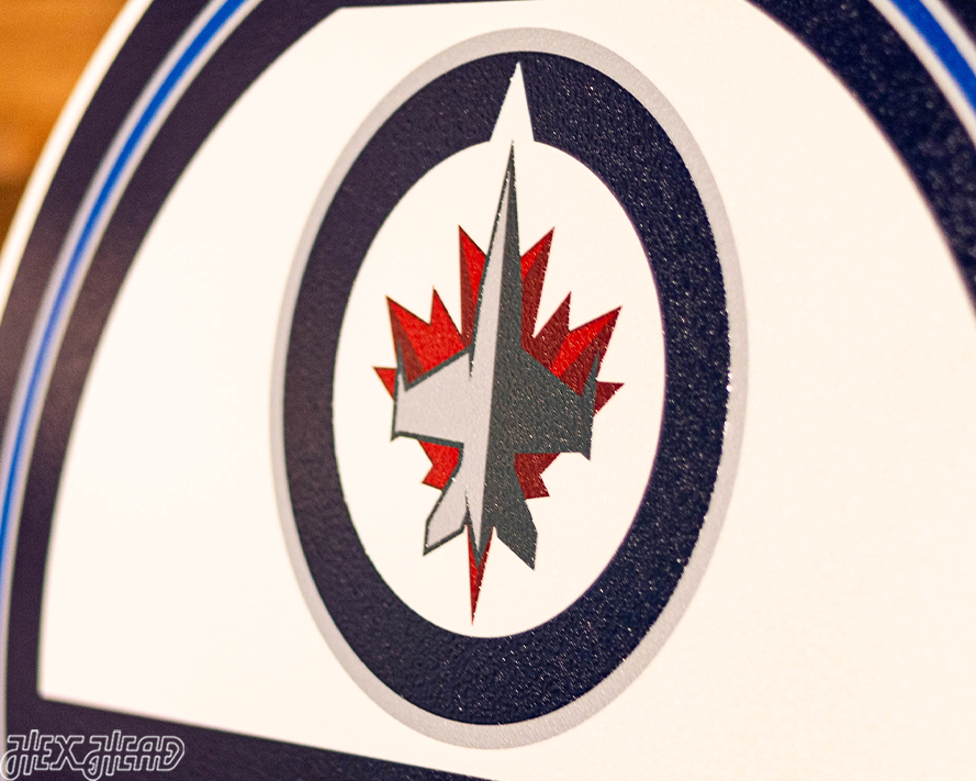 Winnipeg Jets Personalized Monogram Metal Art