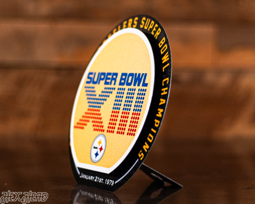 Pittsburgh Steelers "1979" Super Bowl "Double Play" On the Shelf or on the Wall Art