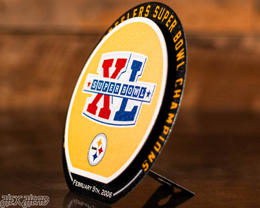 Pittsburgh Steelers "2006" Super Bowl "Double Play" On the Shelf or on the Wall Art