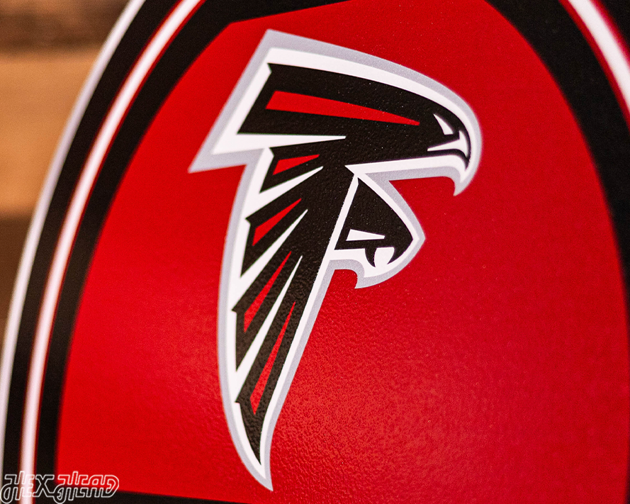 Atlanta Falcons Personalized Monogram Metal Art