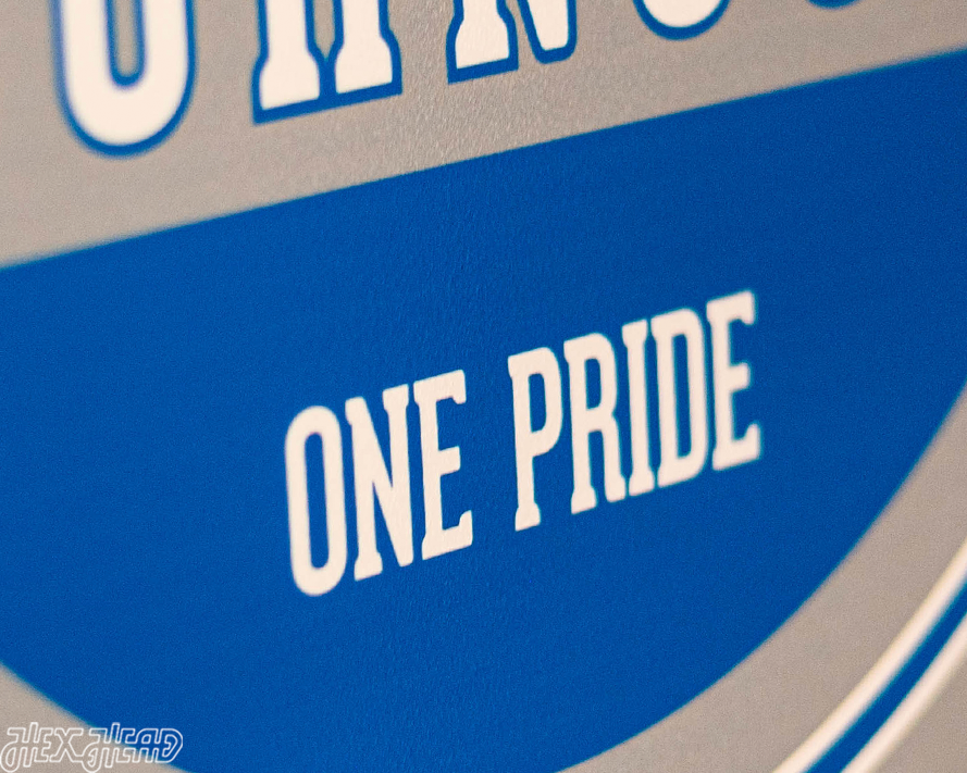 Detroit Lions Personalized Monogram Metal Art