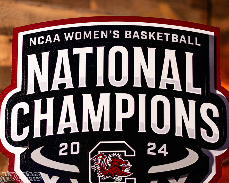 South Carolina Gamecocks 2024 National Champions 3D Metal Wall Art