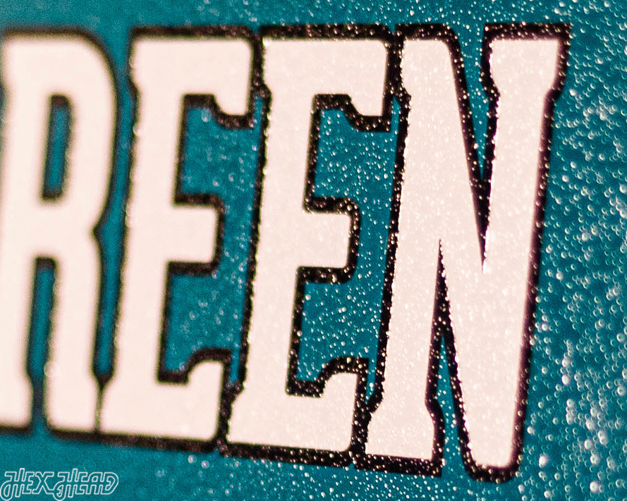 San Jose Sharks Personalized Monogram Metal Art