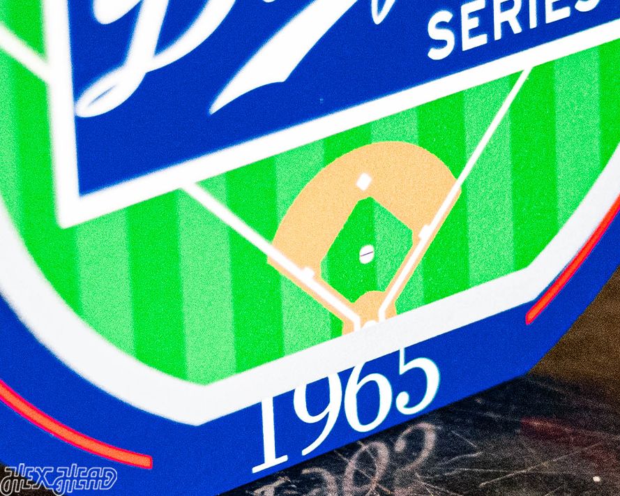 Los Angeles Dodgers 1965 World Series "Double Play" On the Shelf or on the Wall Art