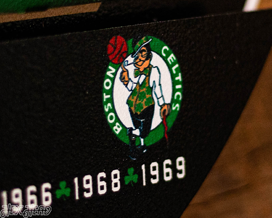 Boston Celtics DYNASTY- World Championship Wins w/ Replaceable Icon Plate 3D Metal Wall Art