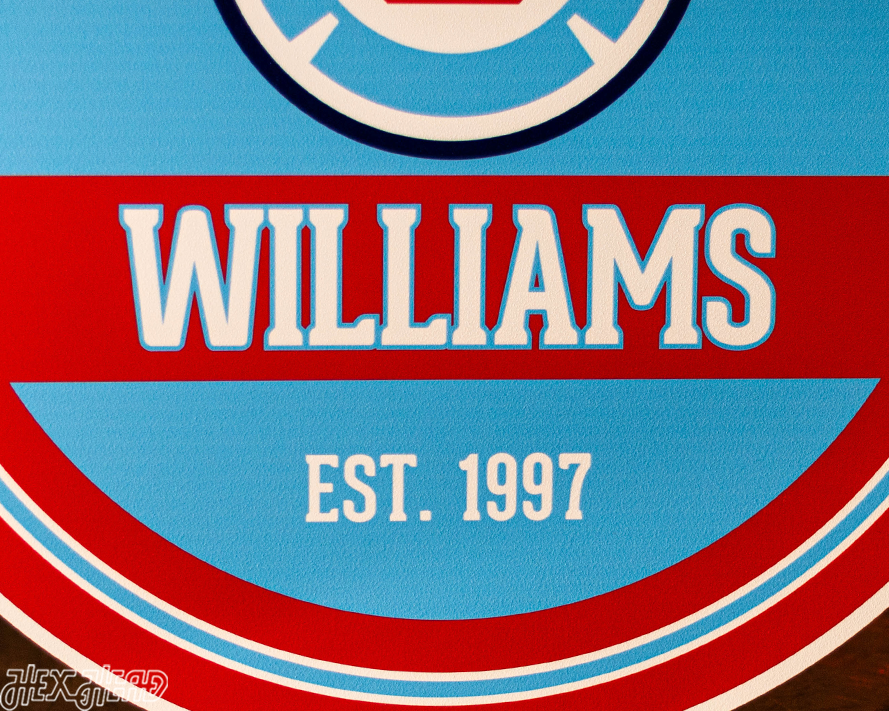 Chicago Fire Personalized Monogram Metal Art