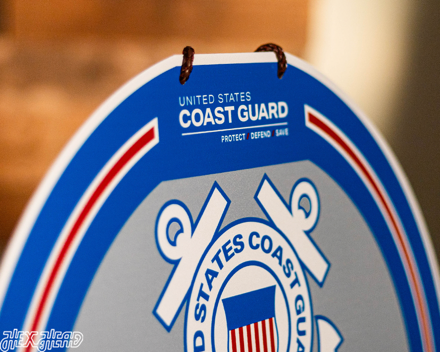 United States Coast Guard Personalized Monogram Metal Art