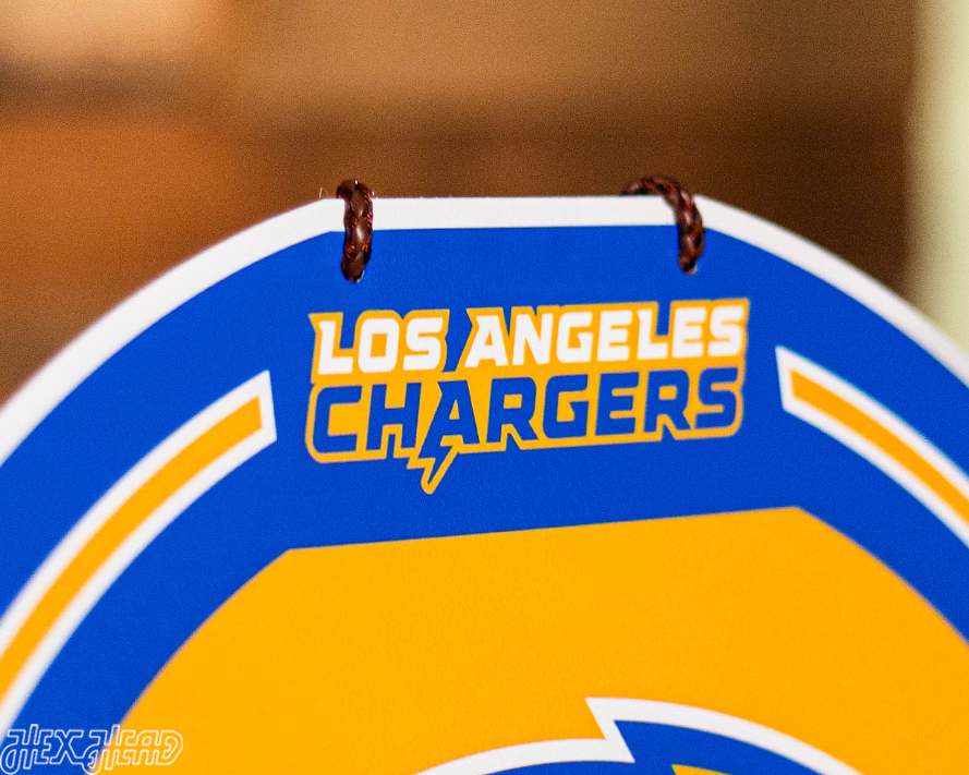 Los Angeles Chargers Personalized Monogram Metal Art