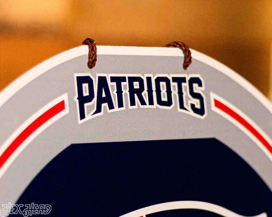 New England Patriots Personalized Monogram Metal Art