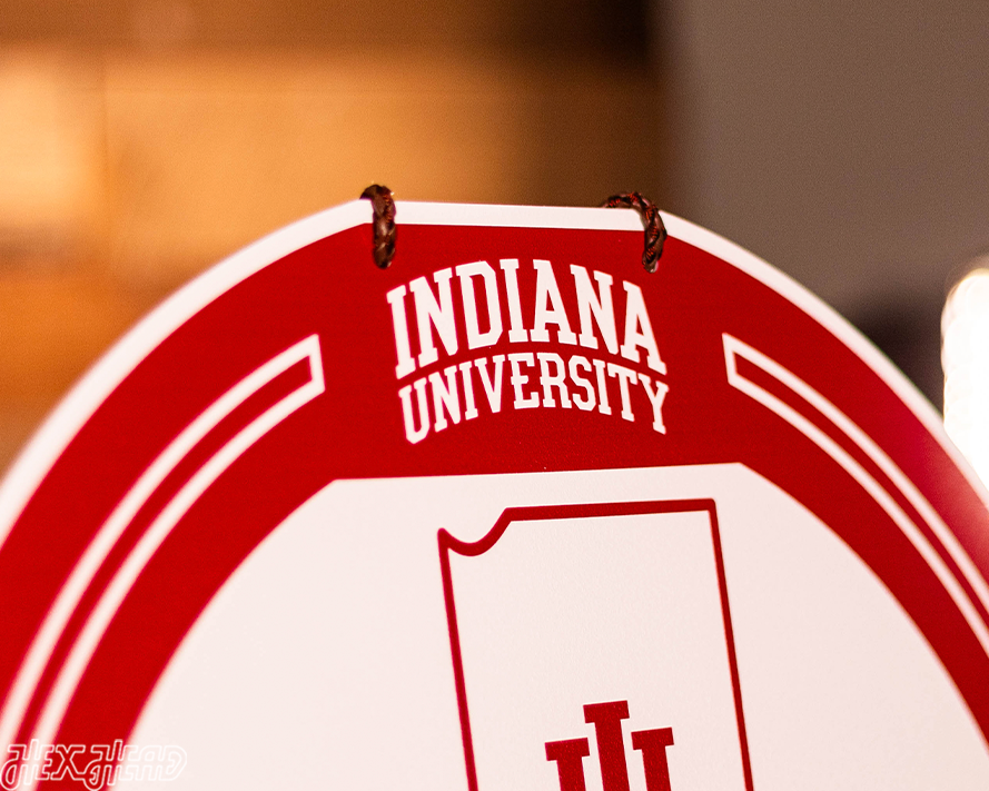 Indiana Hoosiers Personalized Monogram Metal Art