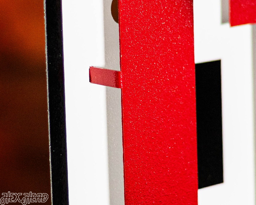 Utah Utes Interlocking U Logo 3D Vintage Metal Wall Art