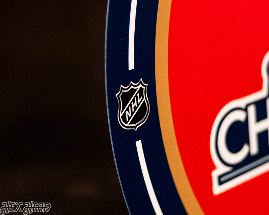 VARSITY Collection- SINGLE layer Florida Panthers 2024 Stanley Cup Champions Metal Wall Art
