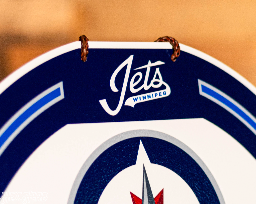 Winnipeg Jets Personalized Monogram Metal Art