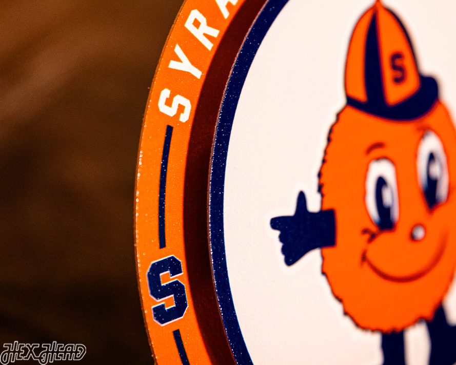Syracuse Orange "Double Play" On the Shelf or on the Wall Art