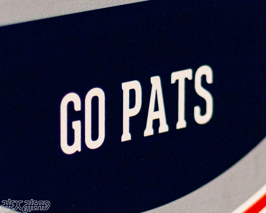 New England Patriots Personalized Monogram Metal Art