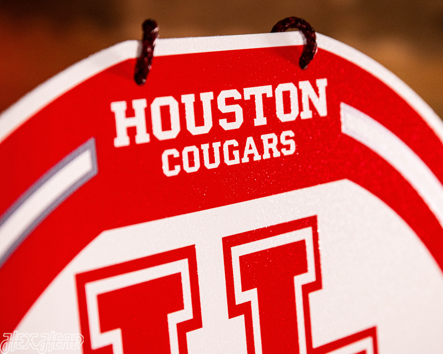 Houston Cougars Personalized Monogram Metal Art