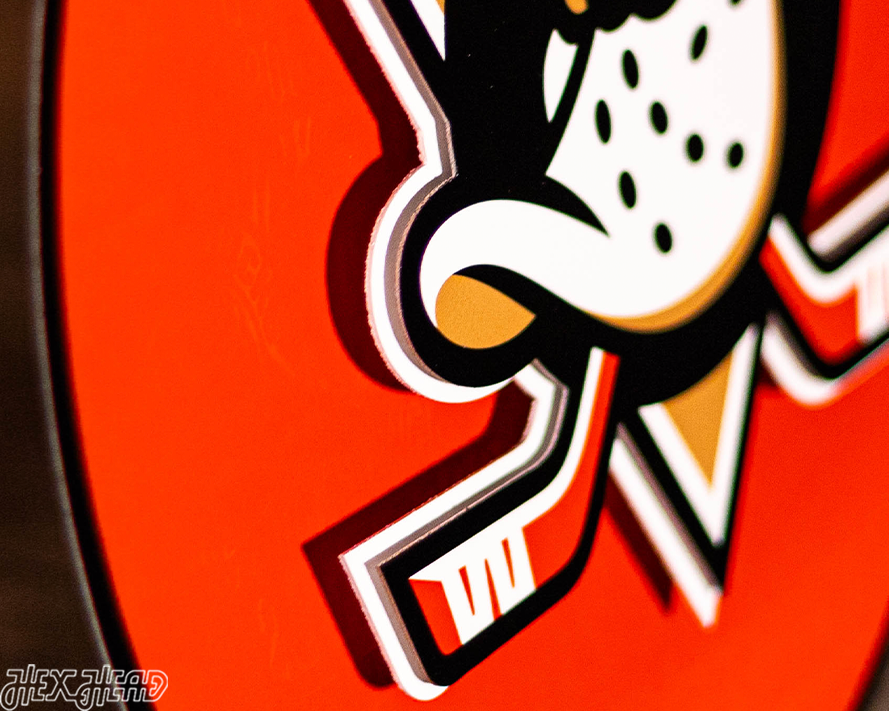 Anaheim Ducks CRAFT SERIES 3D Embossed Metal Wall Art