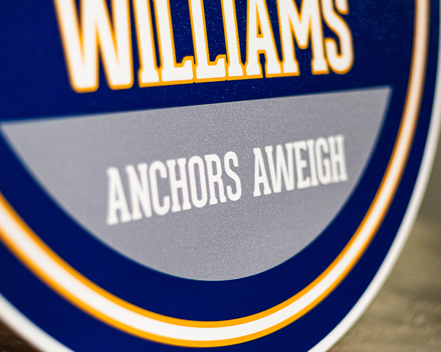 United States Navy Personalized Monogram Metal Art