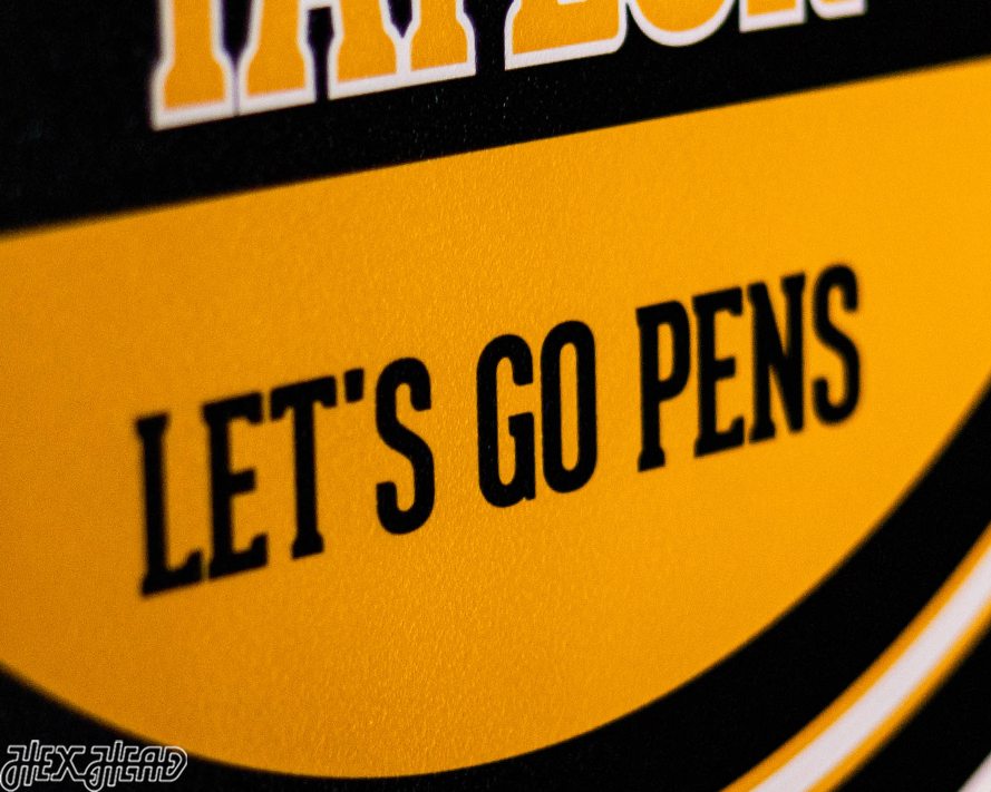 Pittsburgh Penguins Personalized Monogram Metal Art