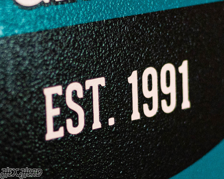 San Jose Sharks Personalized Monogram Metal Art